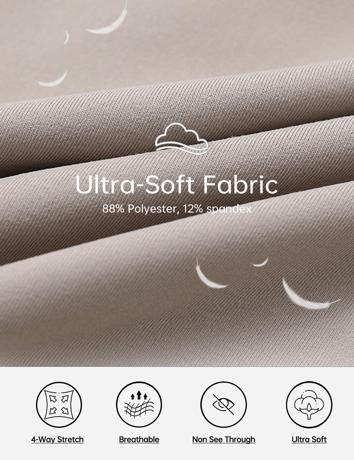 baleaf Women's Bermuda Long Shorts 14" Knee Length Capri Pants High Waisted Athletic Shorts with Pockets Summer Casual Khaki M