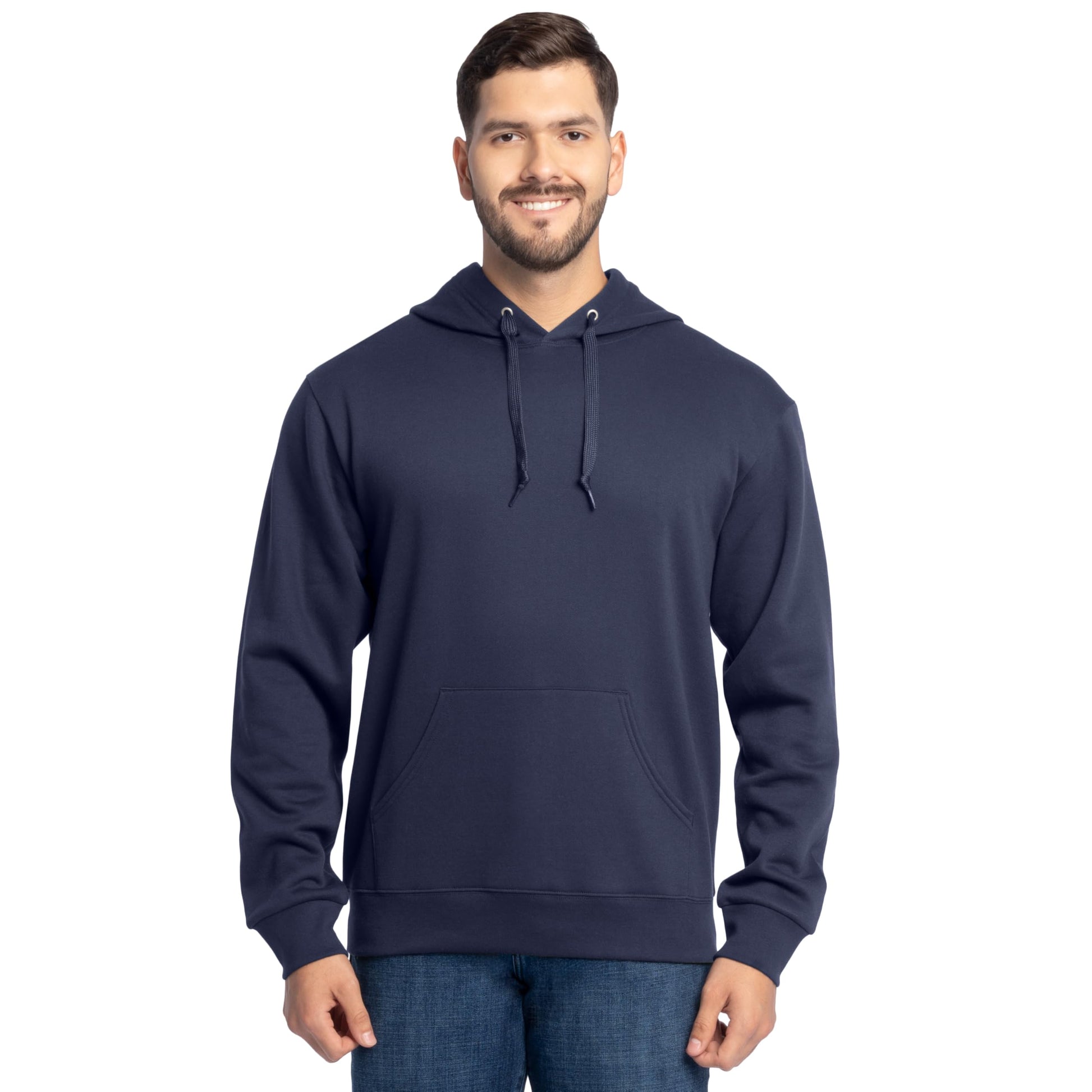 Fruit Of The Loom Unisex Adult Eversoft Fleece Hoodies, Pullover & Full Zip, Moisture Wicking Breathable, Sizes S-4x Shirt, Navy, Medium US