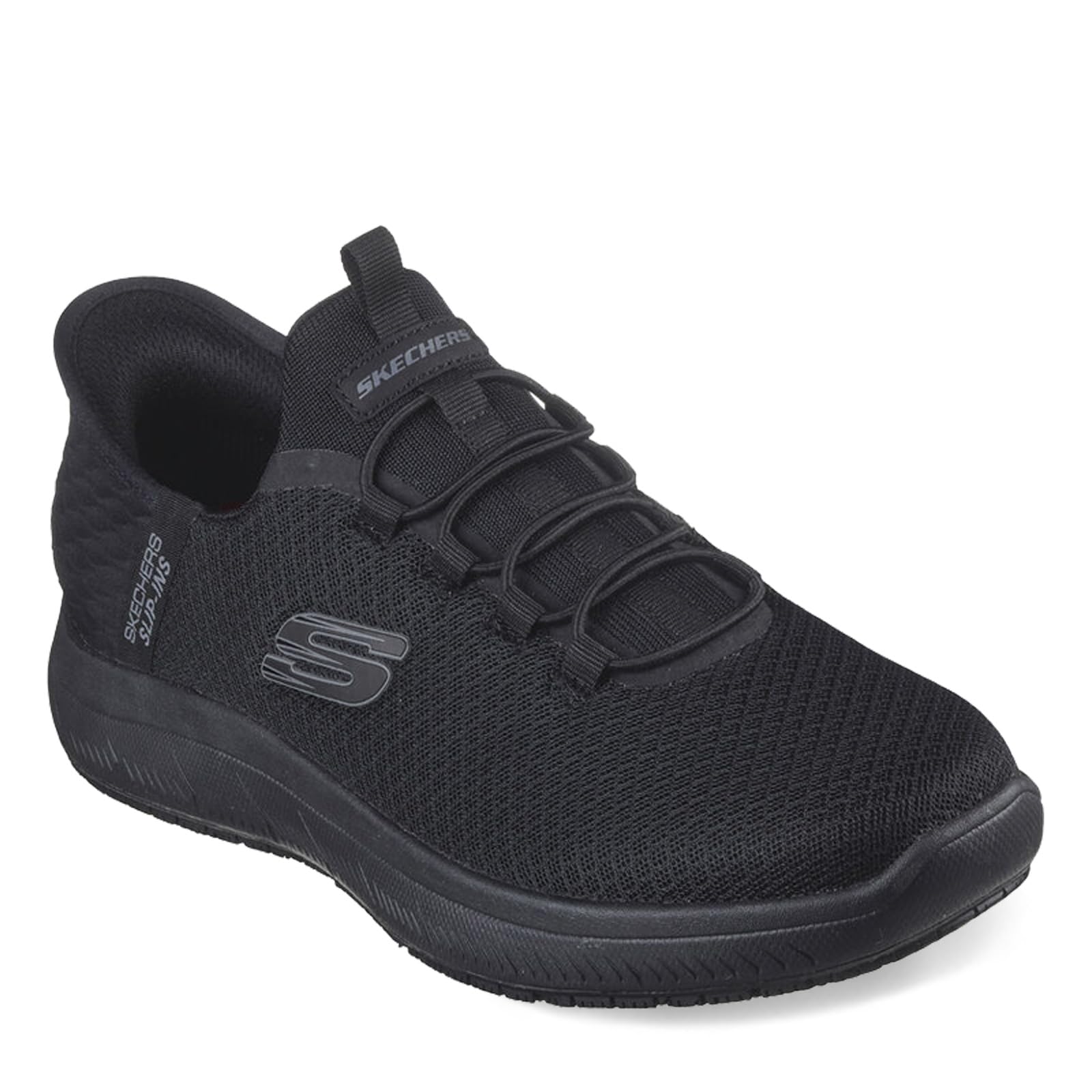 Skechers Men's Summits Colsin Sr Hands Free Slip-Ins Sneaker, Black, 10.5 Wide