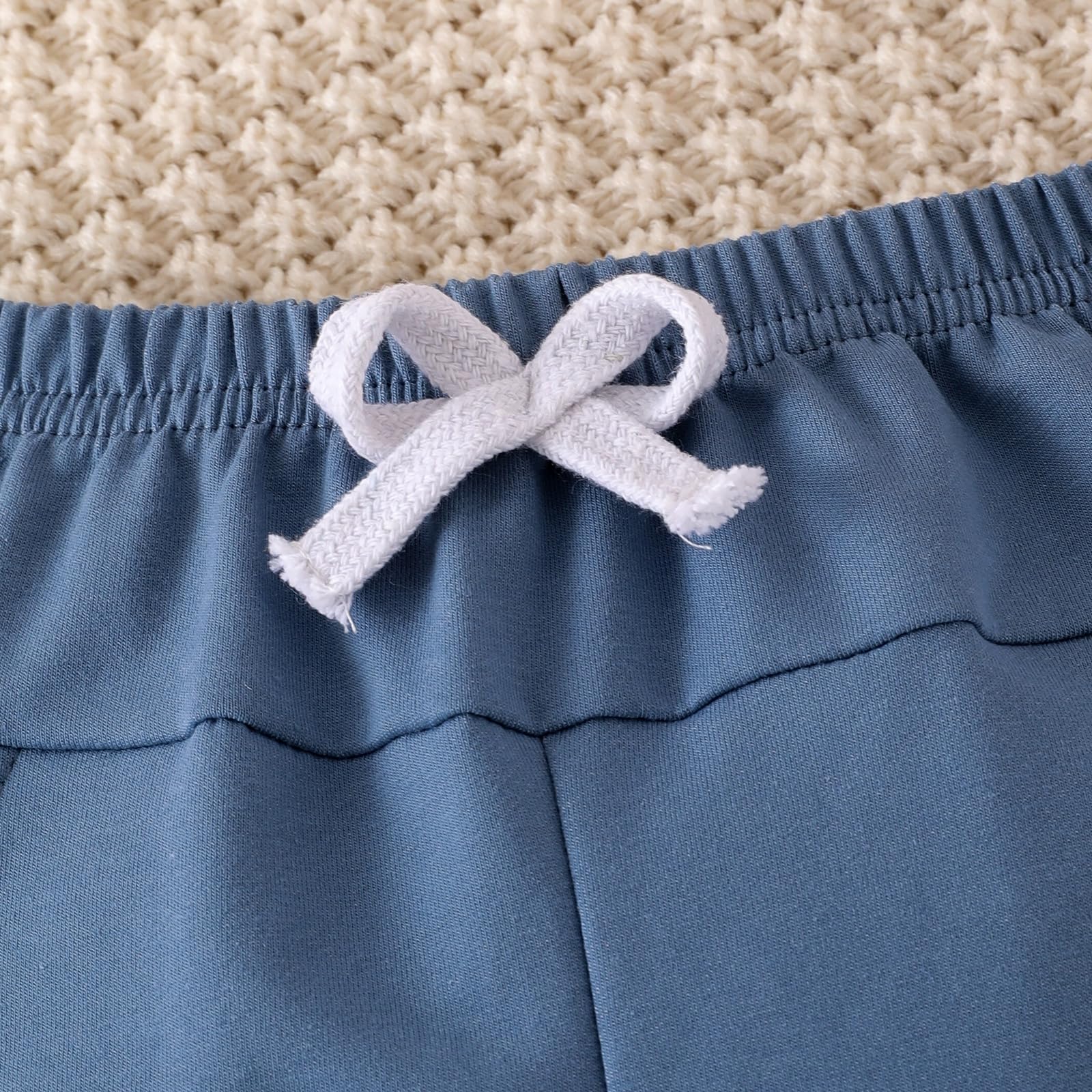 KAFIREN Baby Clothes Boy 12-18 Months Boys Clothes Fall Winter Outfits Long Sleeve Patchwork Sweatshirt Tops Casual Pants Light Blue 12-18M