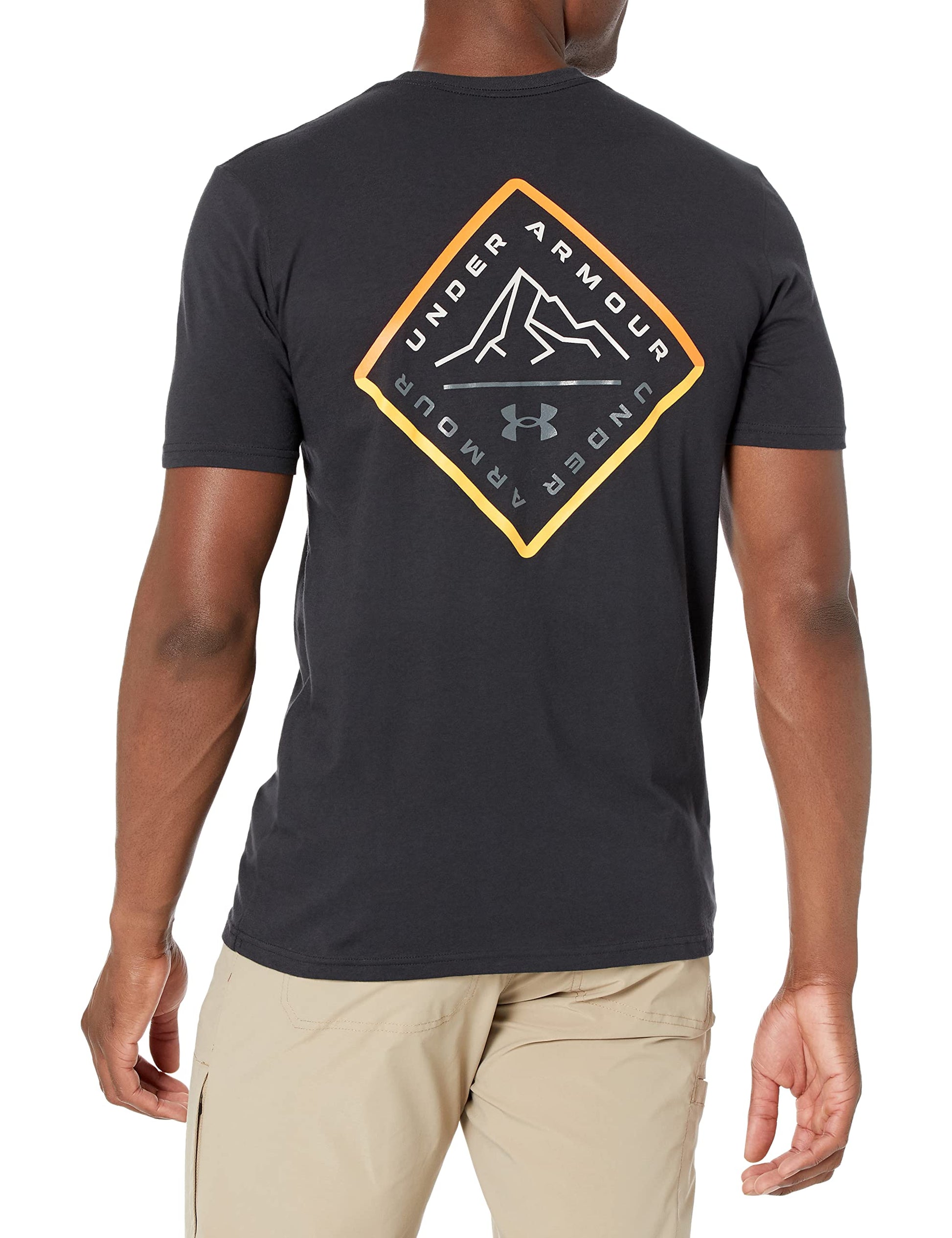 Under Armour Men's Standard Outdoor Short Sleeve T-Shirt, (001) Black / / White, Small