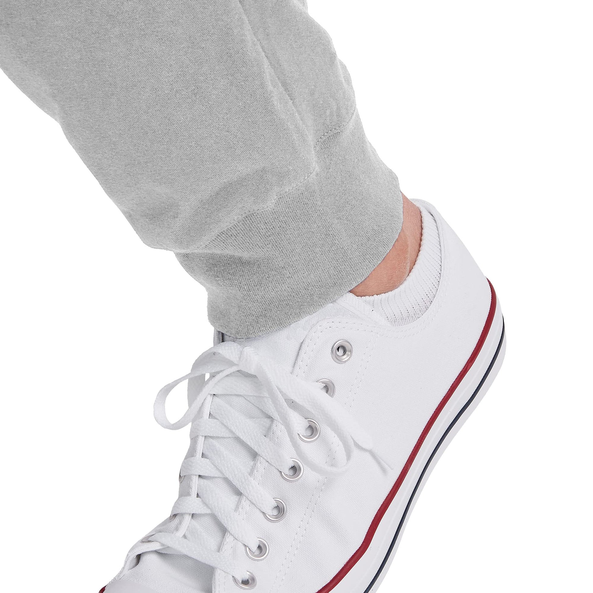 Hanes Originals Cotton Joggers, Jersey Sweatpants for Men with Pockets, 30" Inseam, Light Steel