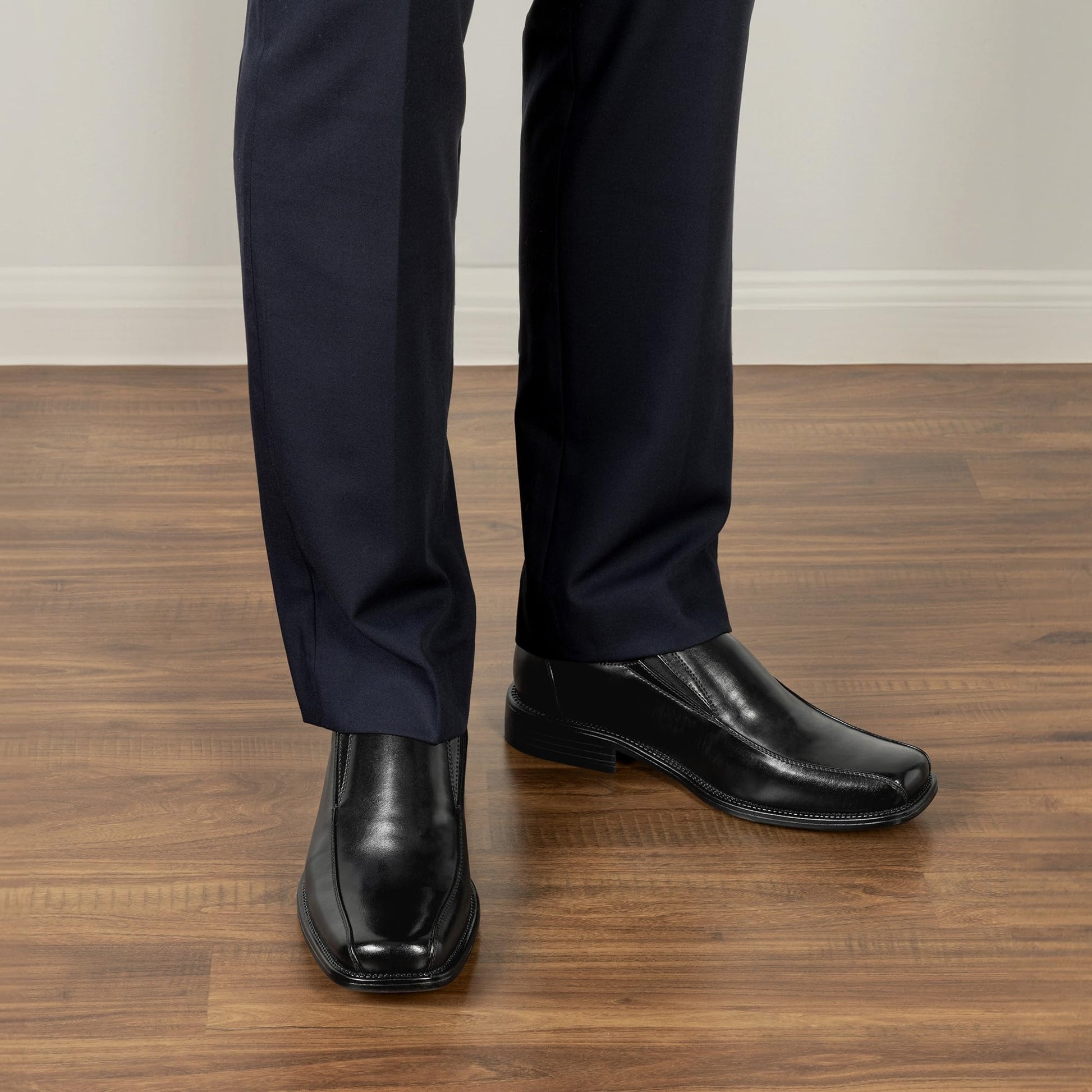 Bruno Marc Men's Slip on Dress Loafers Shoes,Size 11,Black,STATE-01