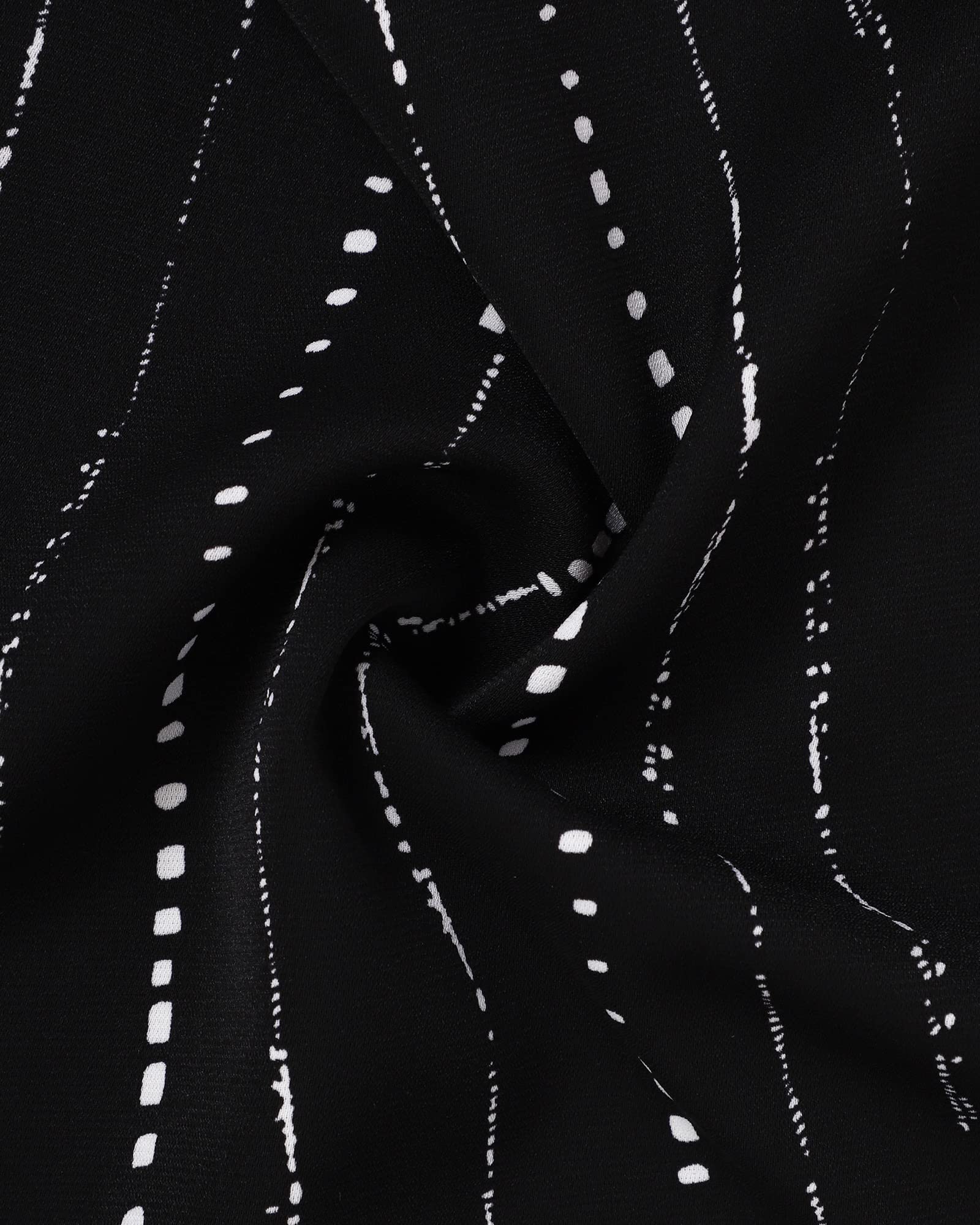 Timeson Summer Tops for Women: Short Sleeve - Black Blouses for Women Ladies Dress Shirts V Neck Chiffon Business Casual Tops Work Attire Office No Iron Professional Interview Outfits Black Stripe L