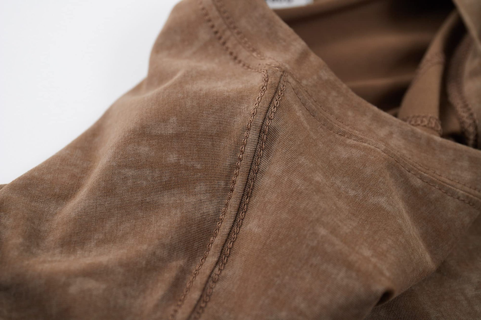 KLIEGOU Men's T-Shirts - Elasticity Cotton Crew Neck Tees 2166 Khaki XXL