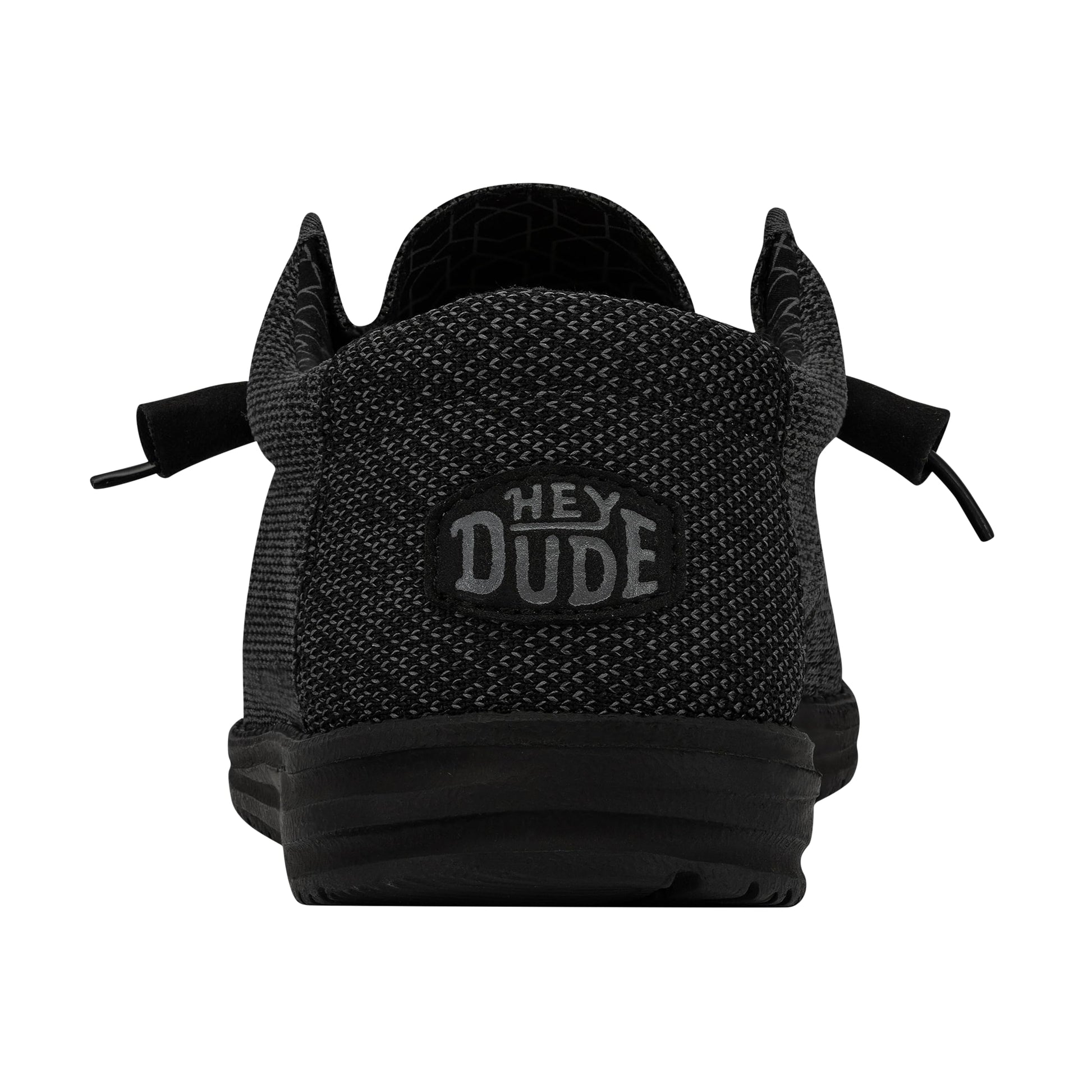 HEYDUDE Men's Wally Sox Micro Total Black Size 12 | Men's Slip On Shoes | Comfortable & Light-Weight