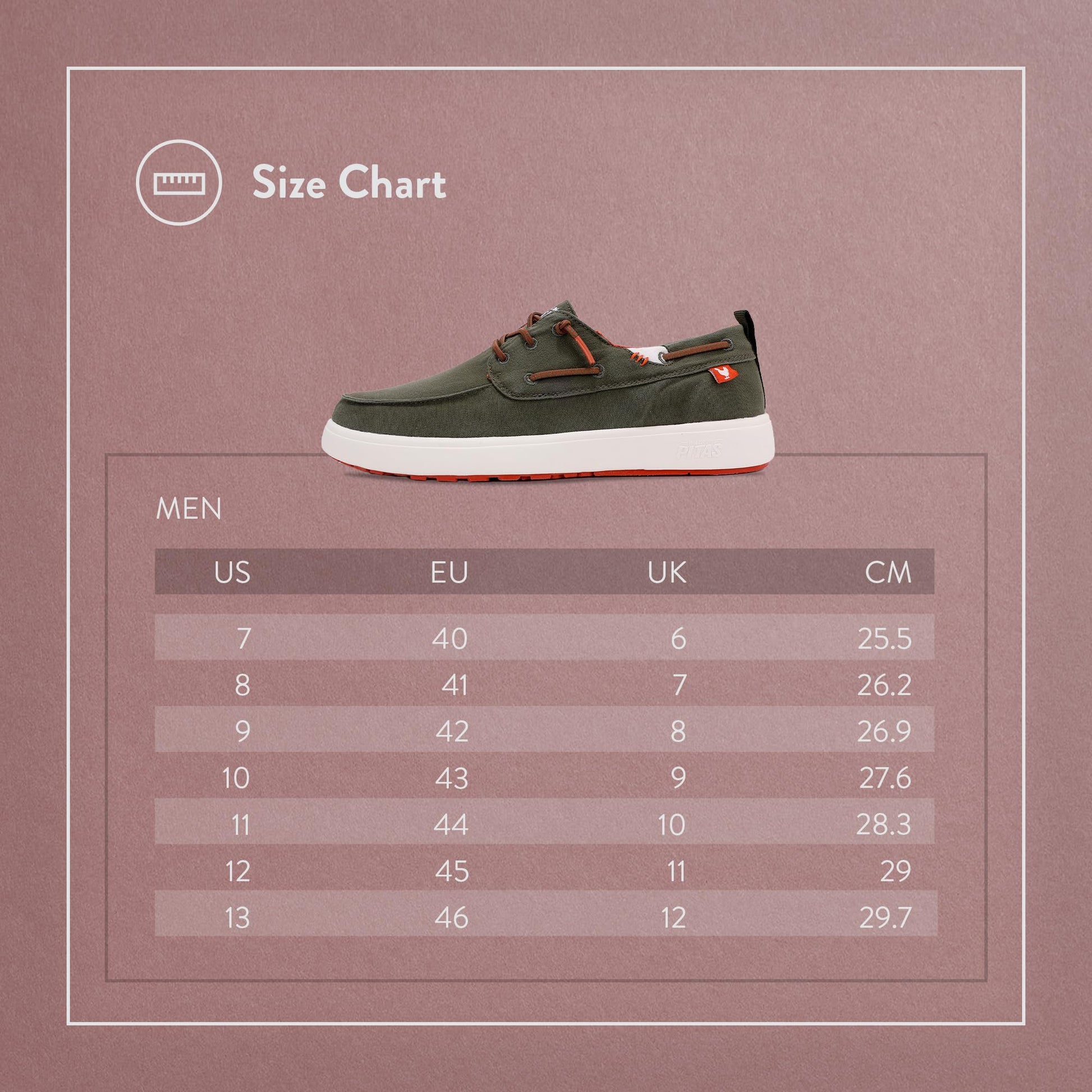 PITAS Men’s Maui Boat Shoes | Casual Slip-On Loafers for Men | Ultralight & Breathable Slip On Shoes | Khaki | Size 12