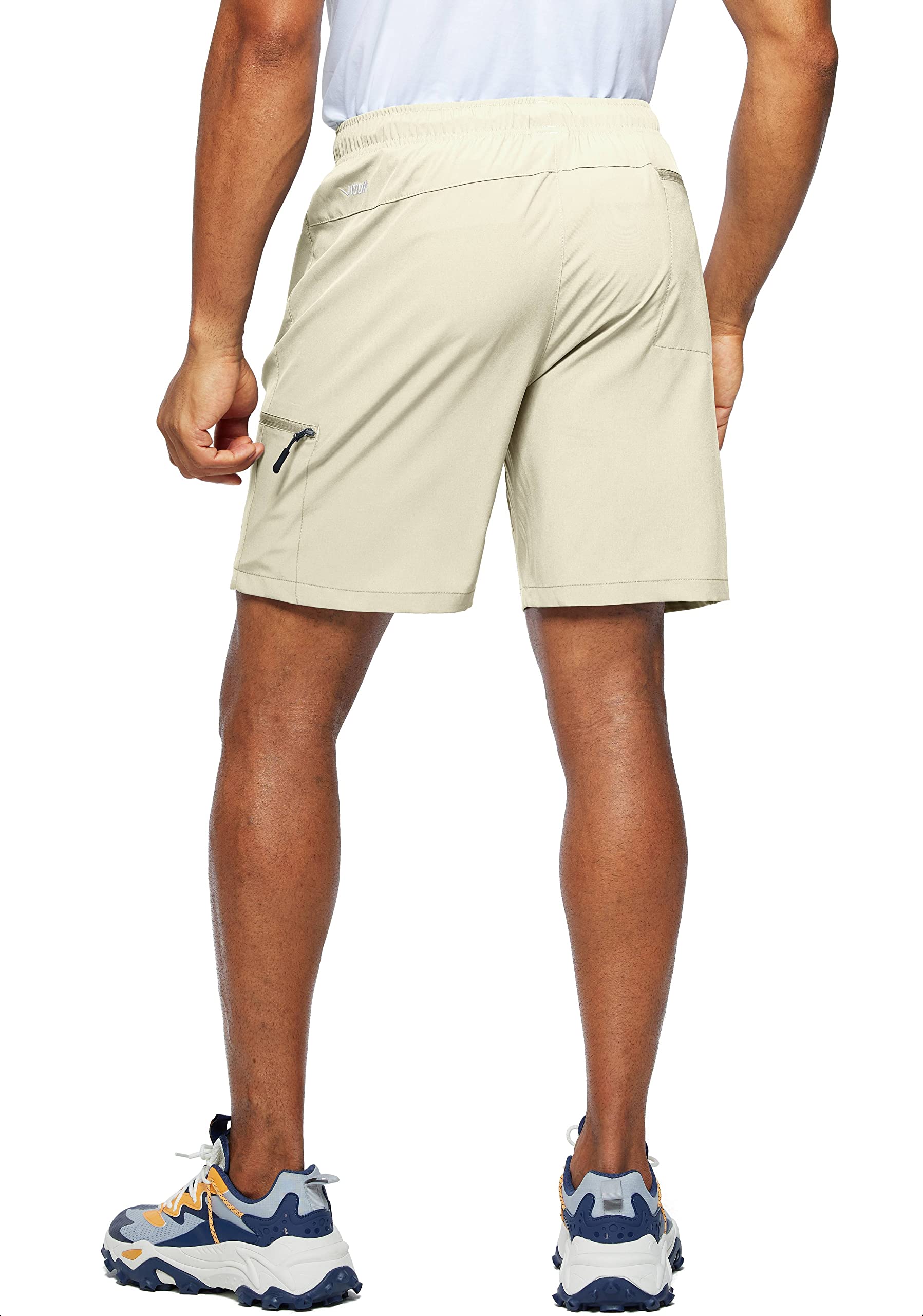 Viodia Men's Hiking Cargo Shorts Stretch Quick Dry Lightweight Workout Shorts for Men Casual Fishing Athletic Shorts with Pockets Khaki