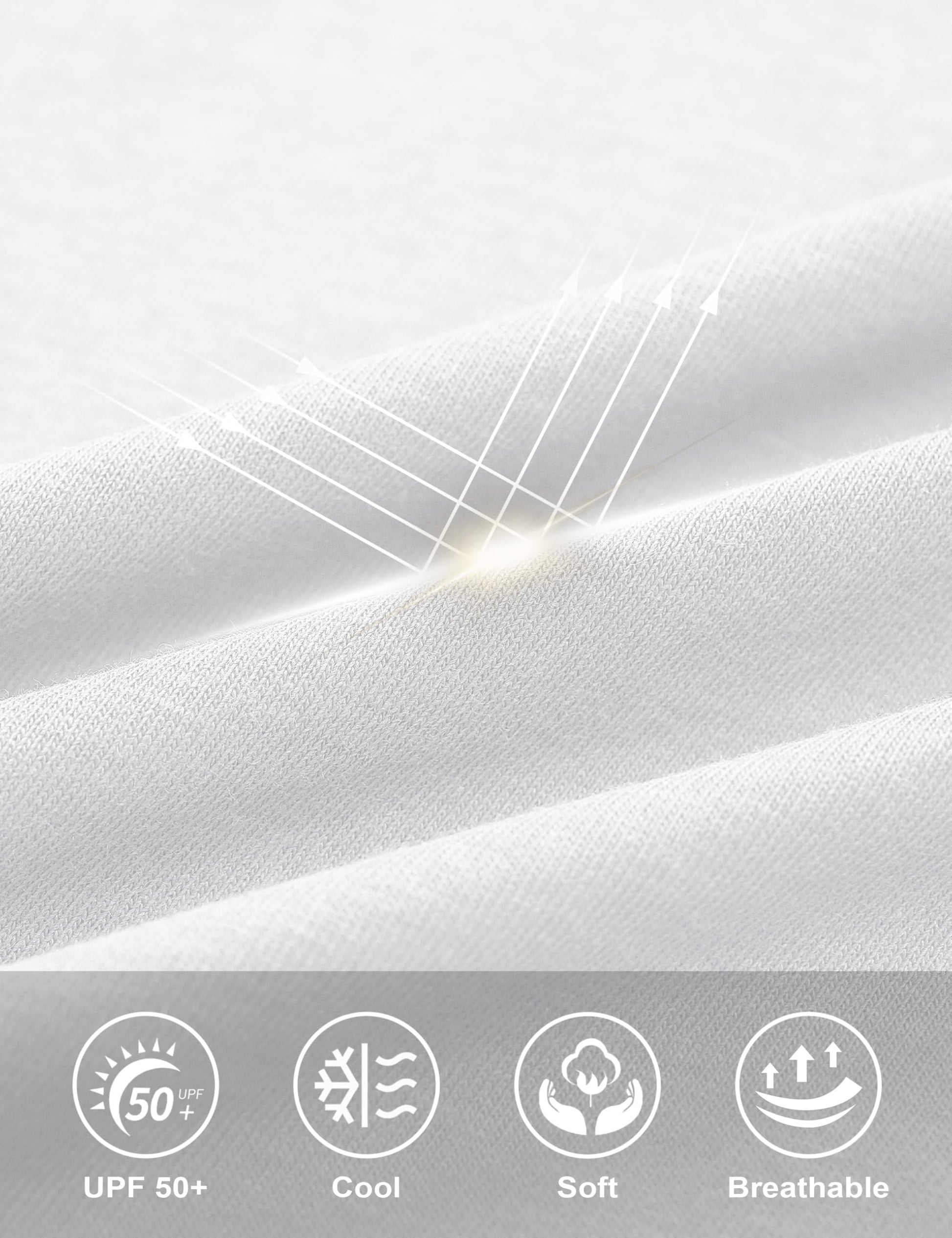 MAGCOMSEN Women's T Shirts Short Sleeve V Neck Shirts Casual Basic Tee Tops Summer Fashion Outfits UPF 50+ White XL