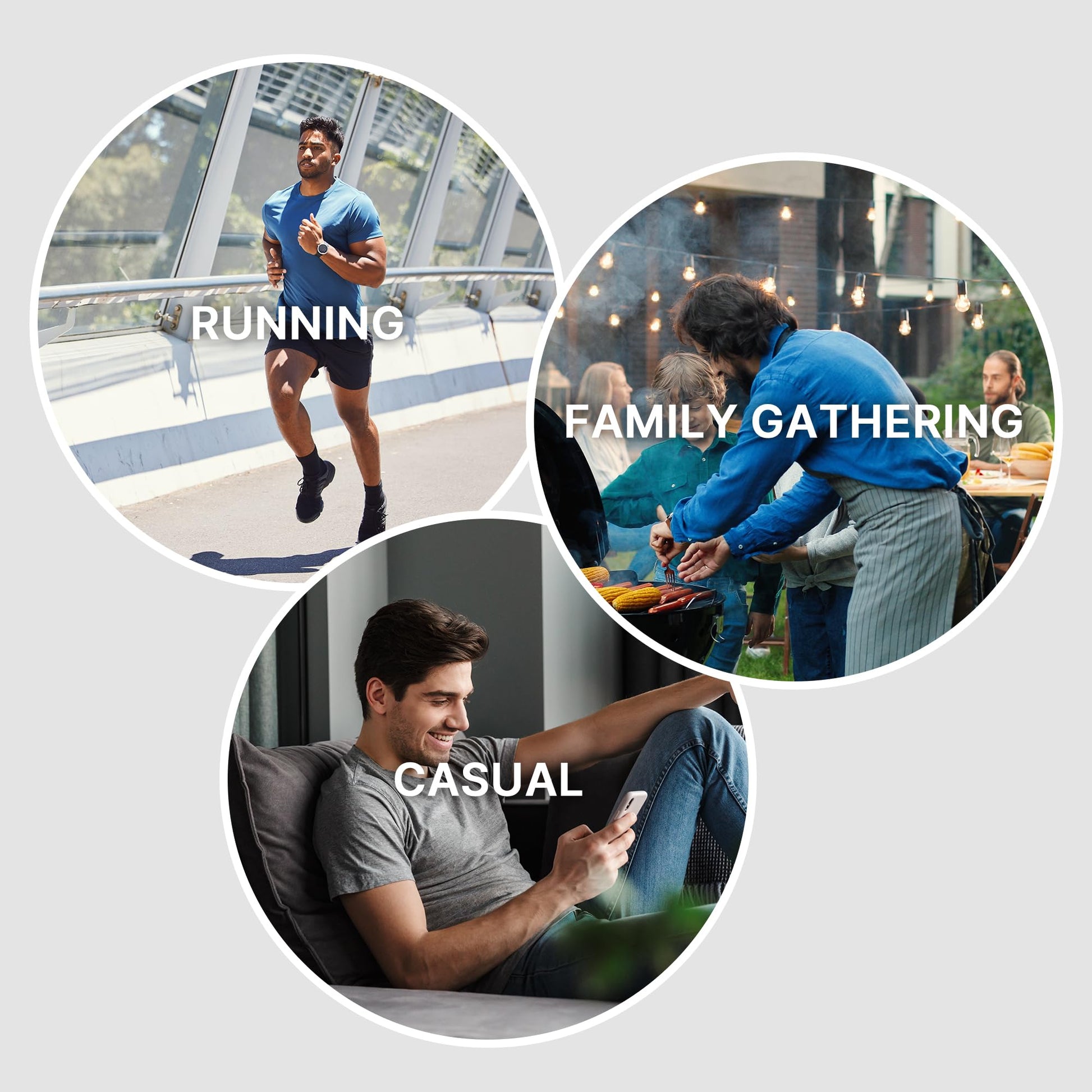 Ohoo Men's Zip Up Hoodie Lightweight Slim Fit Sweatshirt Full Zip Hooded Jacket / DCF002-BLACK-M