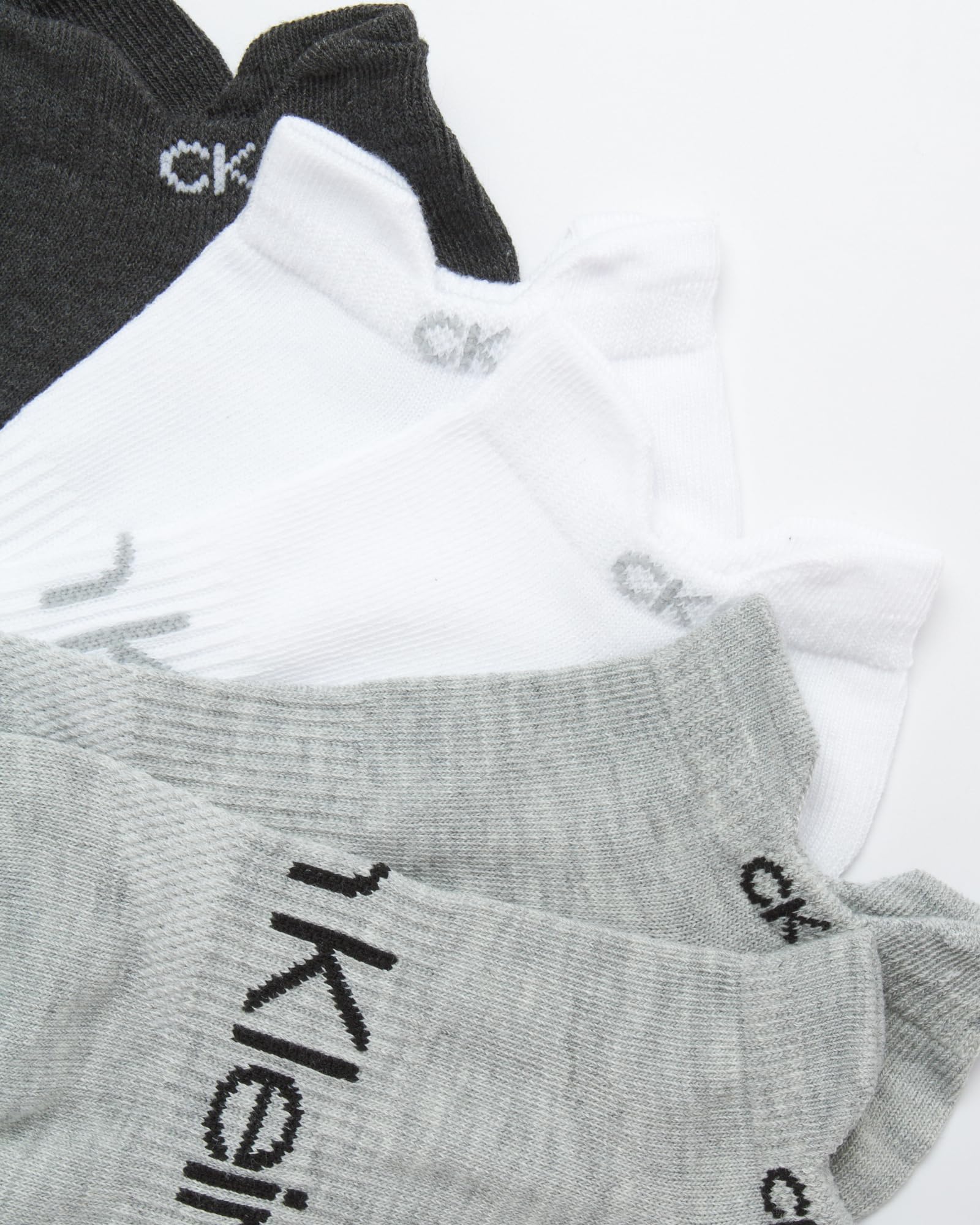 Calvin Klein Womens No Show Socks - 12 Pack Soft Cushioned Athletic Low Cut Socks for Sneakers Loafers Boat Shoes (4-10), Size 4-10, Grey Tab