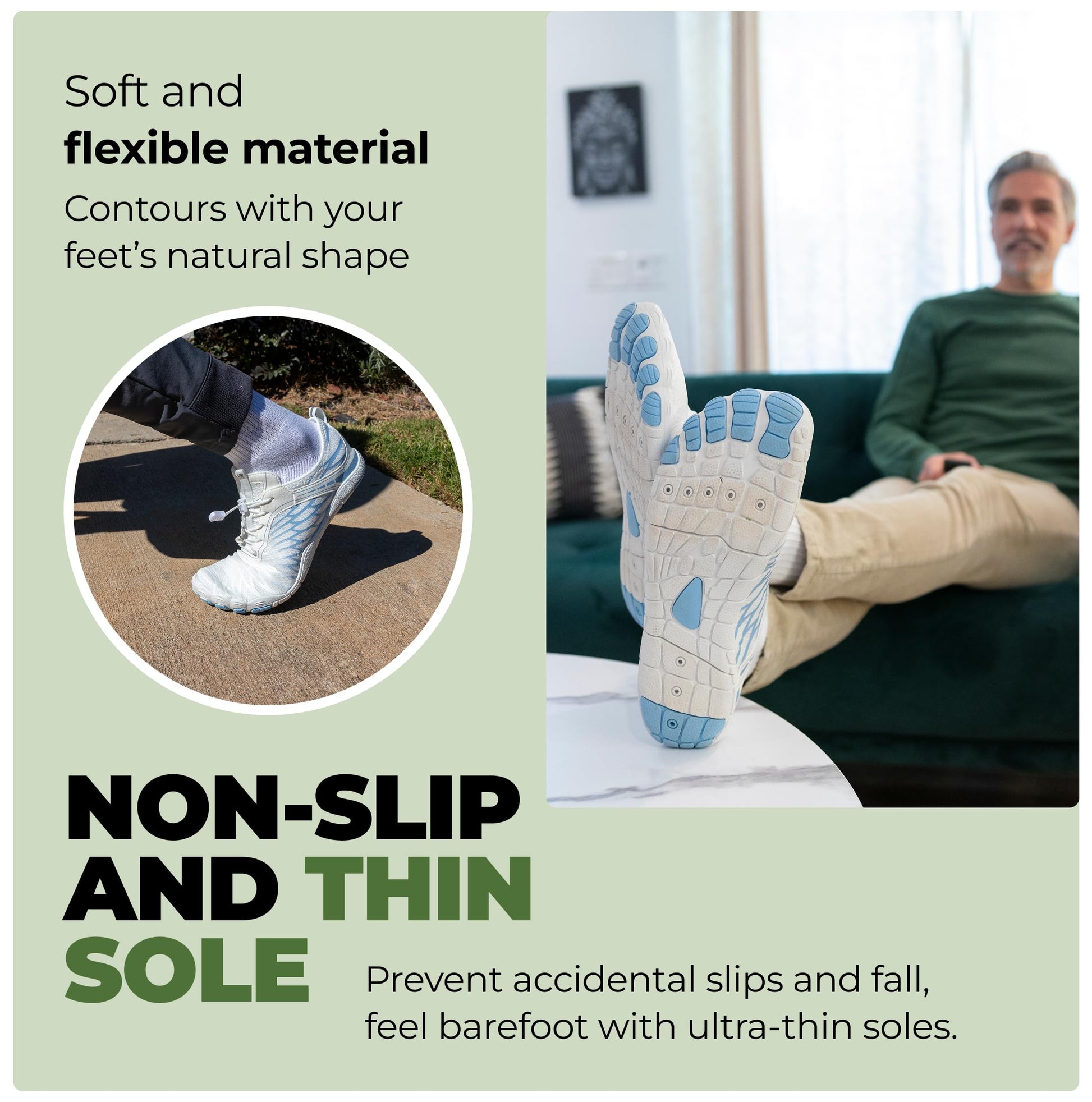 Hike Footwear Lazuli Pro HF - Healthier and Comfortable Feet with Barefoot Shoes, Non Slip Breathable, Natural Walking Experience, Unisex