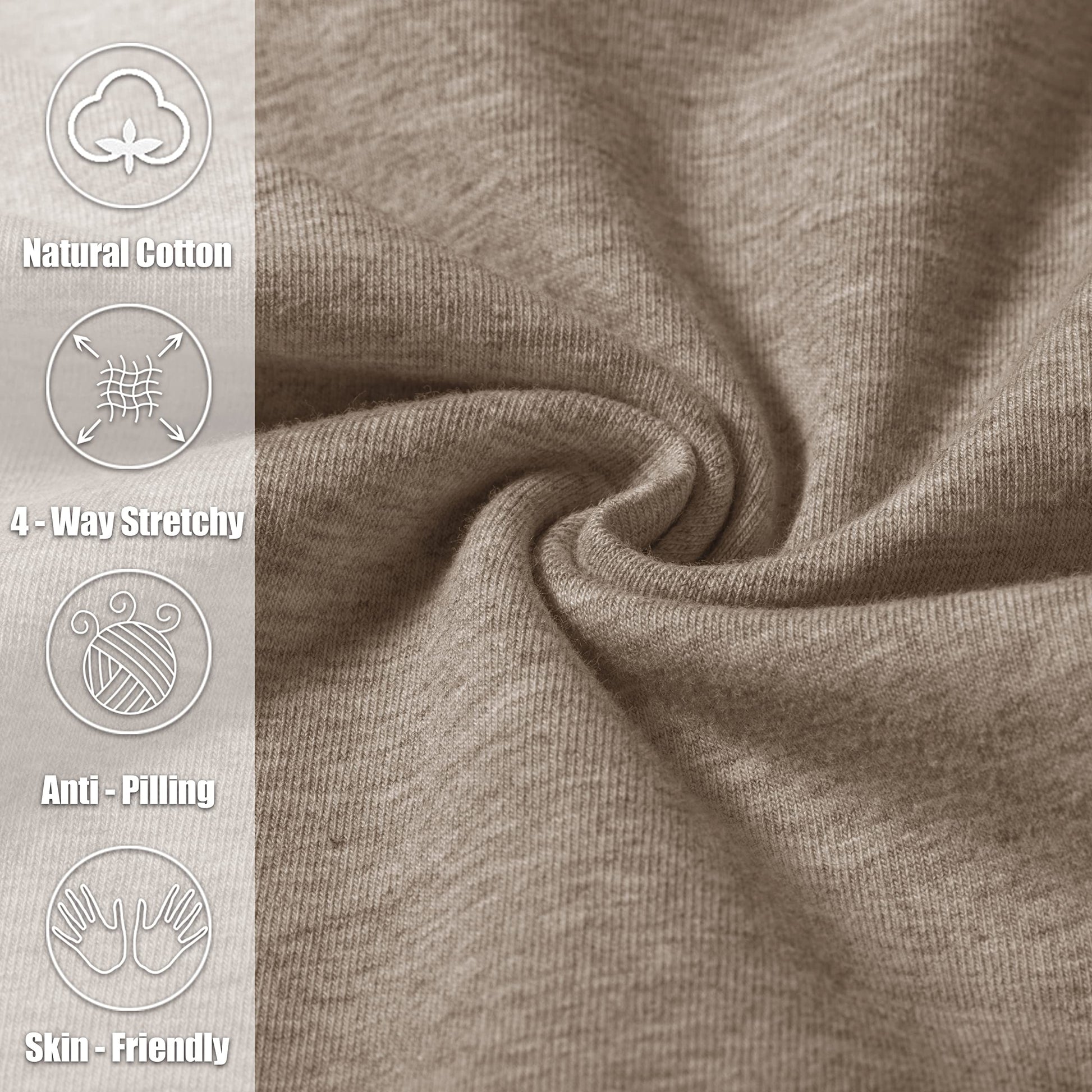 Pudolla Men's Cotton Yoga Sweatpants Athletic Lounge Pants Open Bottom Casual Jersey Pants for Men with Pockets (Khaki X-Large)