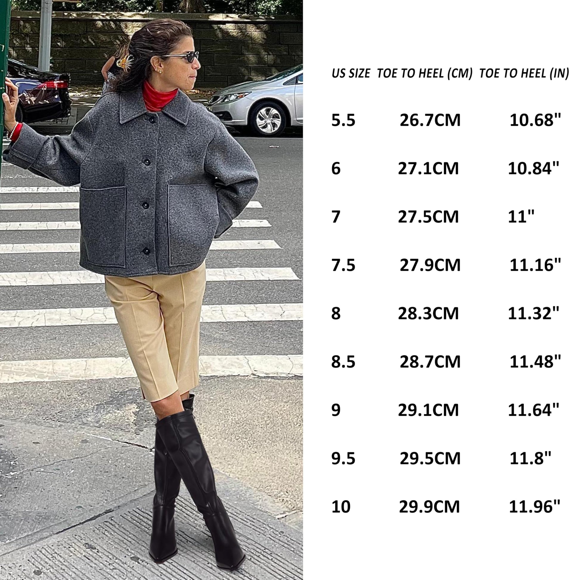 Goiphrri Knee High Boots for Women Elastic Wide Calf Kitten Heel Boots with Side Zipper Suede Brown Pointed Toe Stiletto Boot Shoes Trendy Dress Fall Boot for Women Size 8