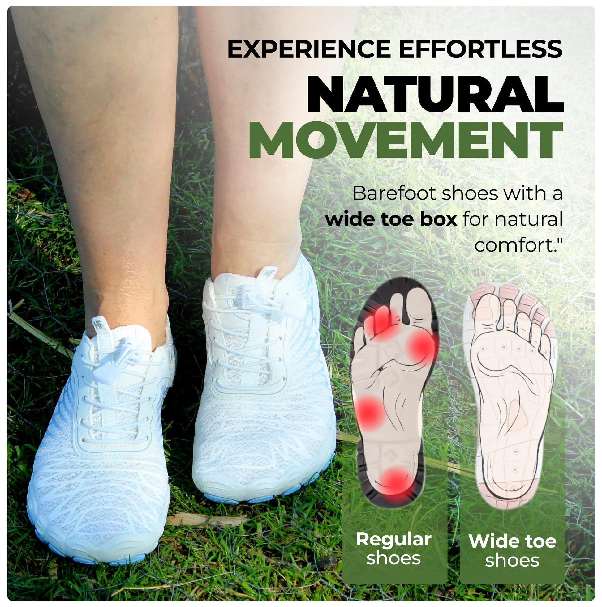 Hike Footwear Lazuli Pro HF - Healthier and Comfortable Feet with Barefoot Shoes, Non Slip Breathable, Natural Walking Experience, Unisex