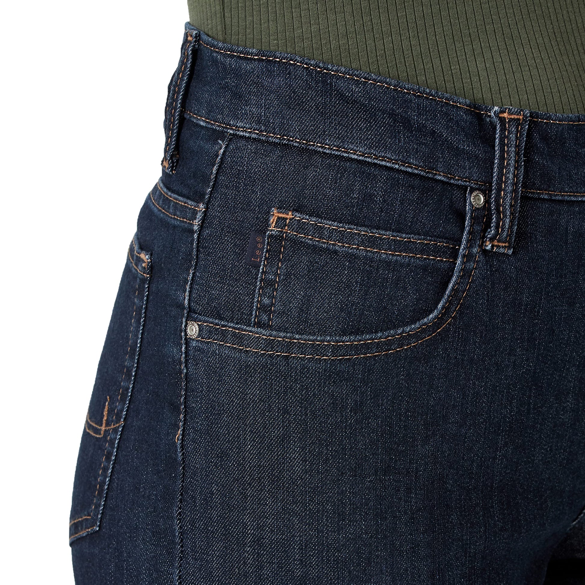 Lee Women's Relaxed Fit Bermuda Short, Lagoon, 12