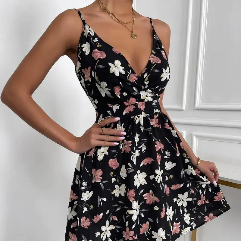 Vintage Floral Slip Dress for Women - Fashion Trend