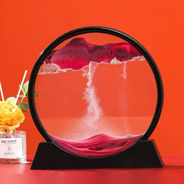 3D Moving Sand Art Hourglass for Home Decor Gift