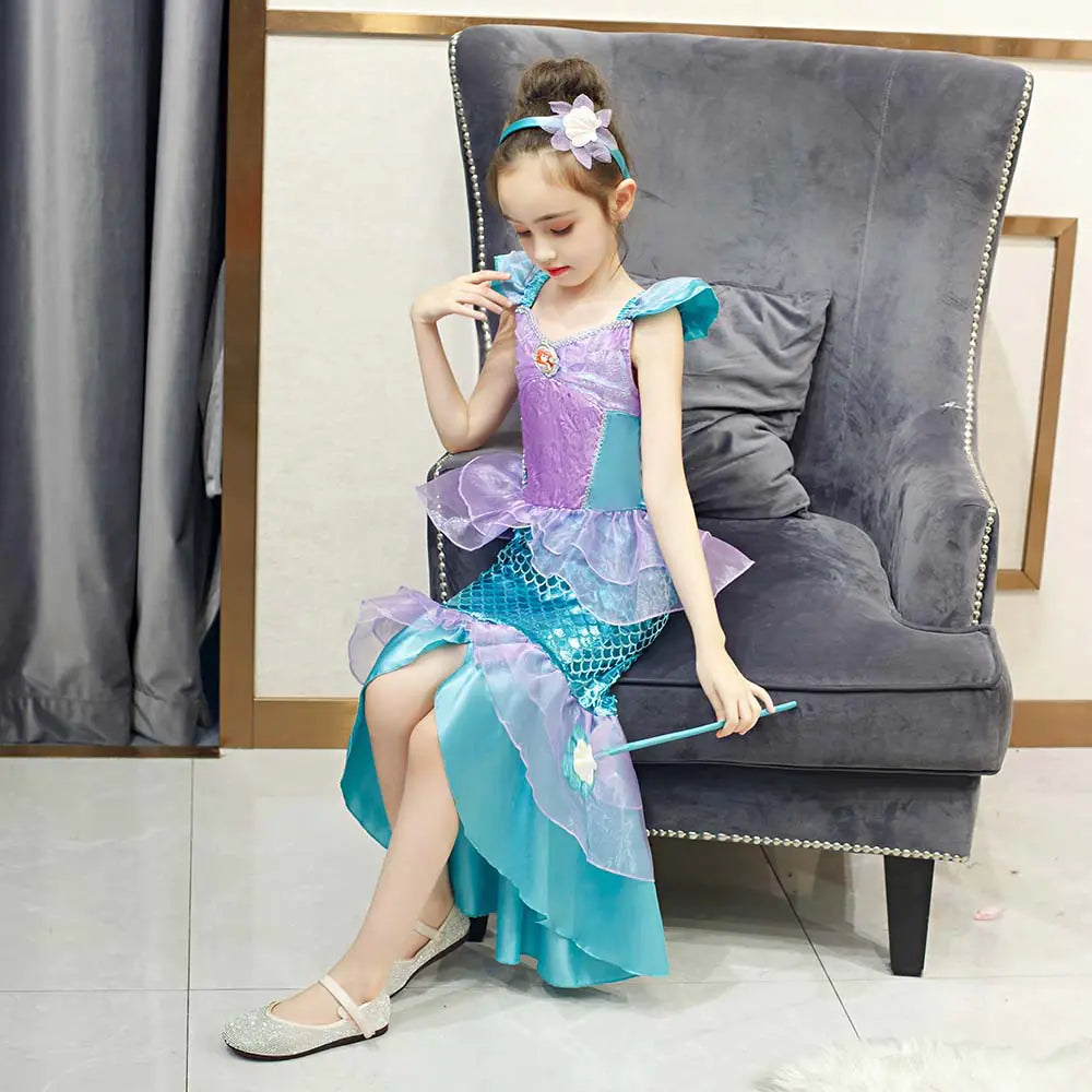 Mermaid Princess Dress for Girls - 2025 Trend