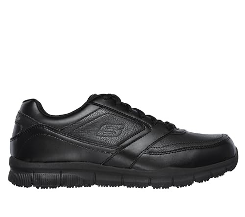 Skechers Men's Nampa Food Service Shoe, Black, 10.5
