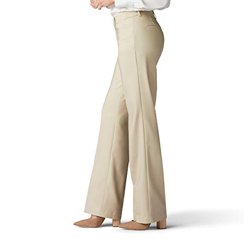 Lee Women's Ultra Lux Comfort with Flex Motion Trouser Pant Bungalow Khaki 12 Medium