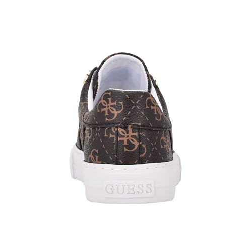 Guess Women's Loven3 Sneaker, Brown Multi 908, 6