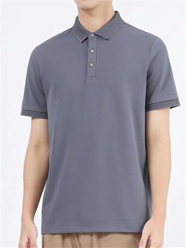 Mens Slim Fit Polo Shirt Quick Dry Breathable Performance Lightweight Short Sleeve Wicking Athletic Golf Business T-Shirt(Beige,Medium)