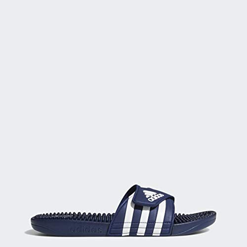 adidas Performance Adissage Sandal, Dark Blue/White/Dark Blue, 7 M US