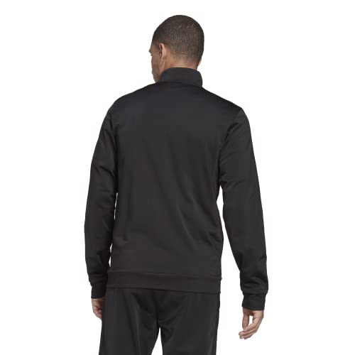 adidas Men's Warm-up Tricot Regular 3-stripes Track Jacket Black/Black X-Large
