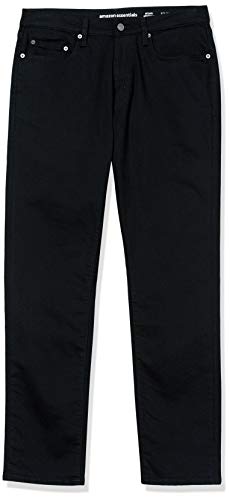 Amazon Essentials Men's Athletic-Fit Stretch Jeans - Black, 36W x 32L