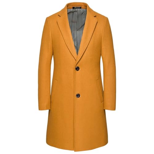 Men Suits Style Overcoat Outerwear Suits Regular Fit Long Jacket Wool Blend Slim Woolen Outwear Cashmere Jacket