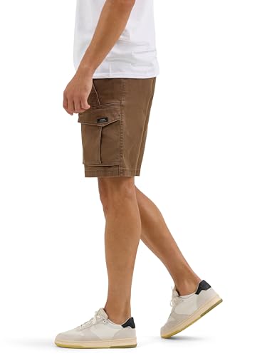 Wrangler Authentics Men's Comfort Flex Waist Cargo Short, Dark Earth