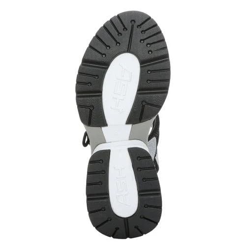 Ash Women's Cosmos Sandal-Stylish, Comfortable, and Durable Design for Casual & Dressy Occasions, Black/Silver - 5.5-6