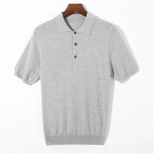 Men's Athletic Golf Performance Polo Shirt Slim Fit Quick Dry Breathable Moisture Wicking Lightweight T-Shirt(Gray,XX-Large)