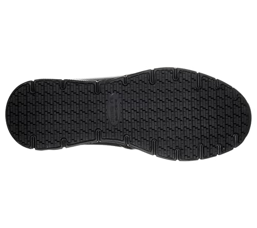 Skechers Men's Nampa-Groton Food Service Shoe, Black, 10.5 Wide
