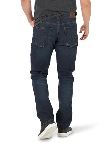 Lee Men's Extreme Motion Athletic Fit Tapered Leg Jean Blue Strike 34W x 30L