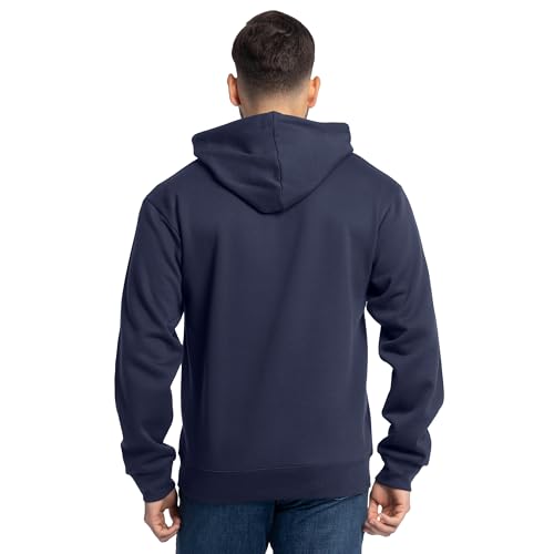 Fruit Of The Loom Unisex Adult Eversoft Fleece Hoodies, Pullover & Full Zip, Moisture Wicking Breathable, Sizes S-4x Shirt, Navy, Medium US