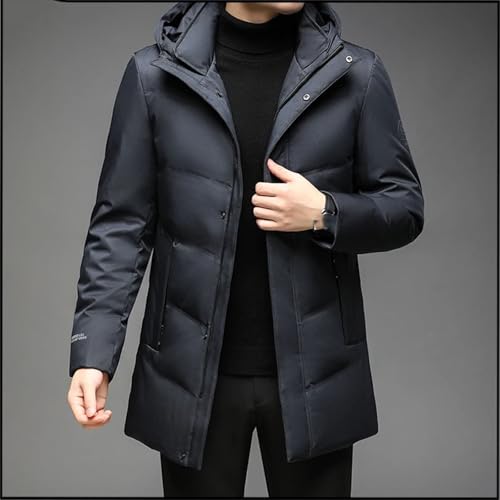 Winter Jacket Men Overcoat Thicken Warm Coat Men‘s Jackets Solid Color Hoodies Male Casual Business Down Jacket