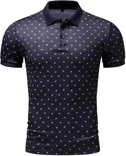 Golf Performance Polo Shirt Mens Quick Dry Breathable Slim Fit Lightweight Short Sleeve Wicking Athletic Business T-Shirt(Pl93-khaki,Large)