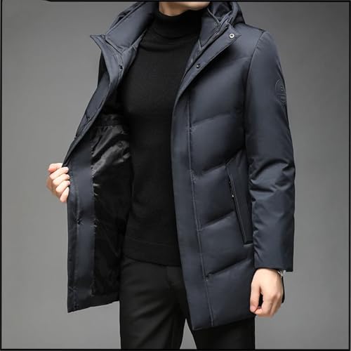 Winter Jacket Men Overcoat Thicken Warm Coat Men‘s Jackets Solid Color Hoodies Male Casual Business Down Jacket