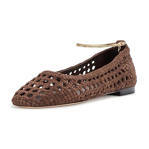 PAIGE Women's Juliette Flat Sandal, Chocolate, 6