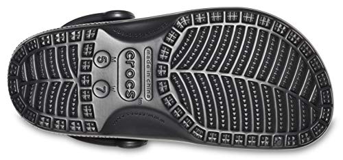 Crocs Unisex-Adult Classic Clogs, Black, 9 Men/11 Women