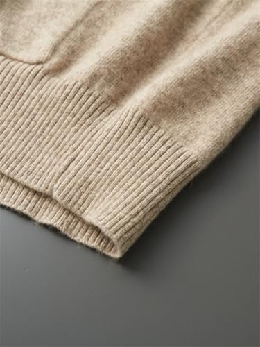 Men's Hooded Sweatshirt Zippered Knit Cardigan and Long-Sleeved Casual Jacket