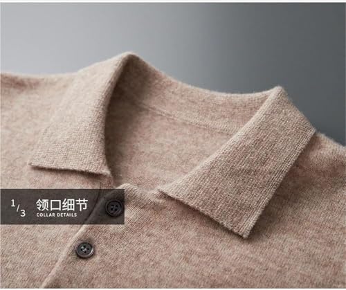 Mens Flexible Polo Shirts Lightweight Long Sleeve Cotton Collared Work Pullover Classic Golf Tee T Shirt Tops(Dark Gray9,XX-Large)