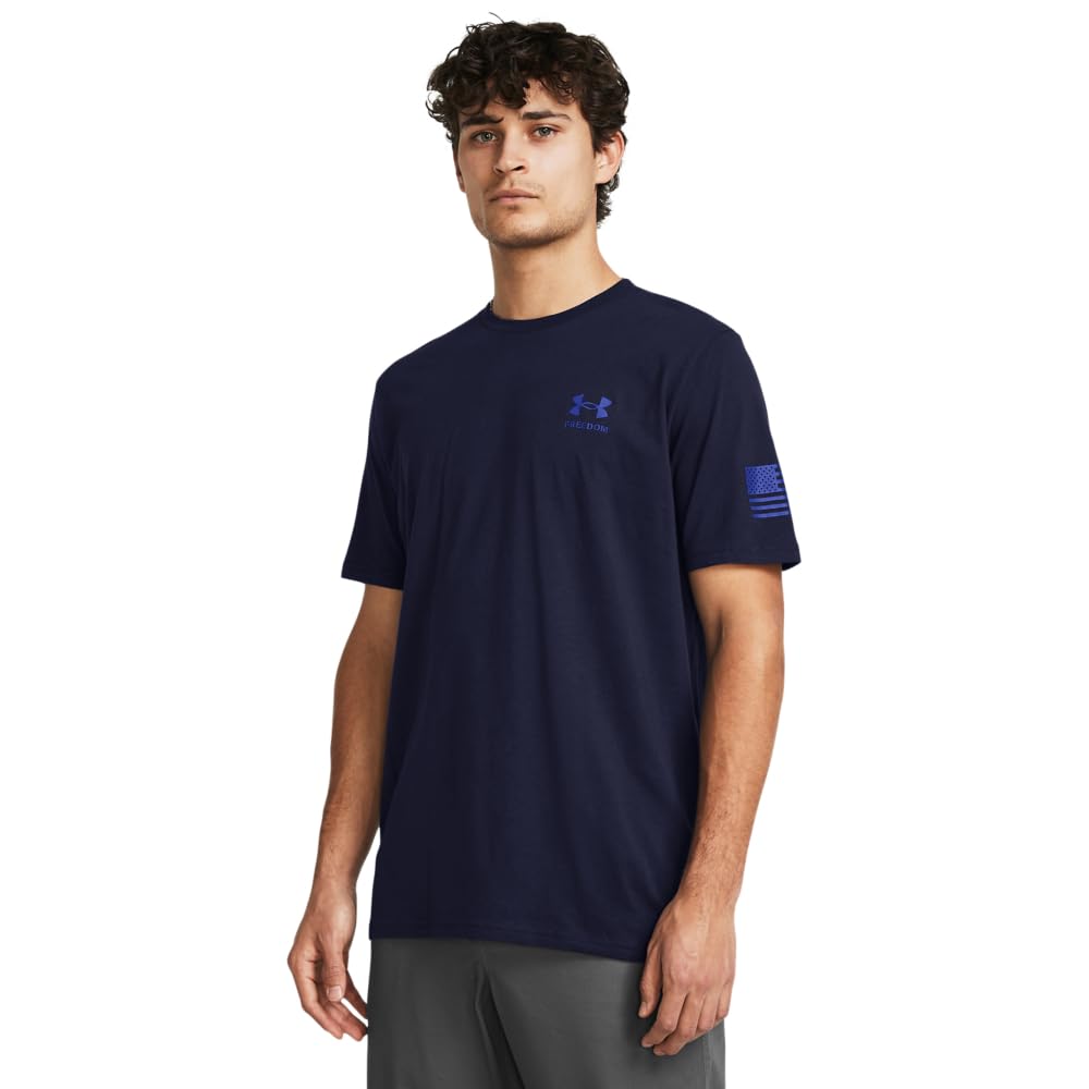 Under Armour Men's Freedom Graphic Short Sleeve T-Shirt, (410) Midnight Navy / / Team Royal, XX-Large
