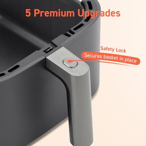 COSORI Air Fryer 9-in-1, Compact & Large 6-Qt, Premium Ceramic Coating, 90–450°F Precise Heat for Even Results, Up to 95% Less Oil*, Roast, Bake, Dry, Reheat, Frozen, Broil, Proof, 120V, TurboBlaze