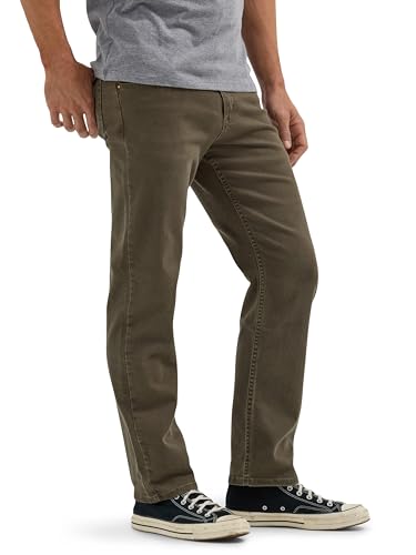 Wrangler Authentics Men's Classic 5-Pocket Relaxed Fit Flex Jean, Olive