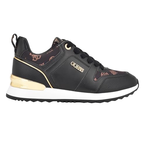 Guess Women's Loven3 Sneaker, Brown Multi 908, 6