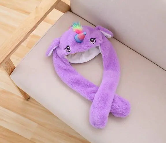 Moving Ears Unicorn Headband Plush Toy
