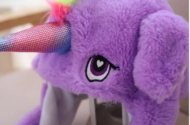 Moving Ears Unicorn Headband Plush Toy